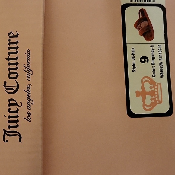 Juicy Couture Burgundy Gemstone Slipper Sandal - Picture 4 of 4